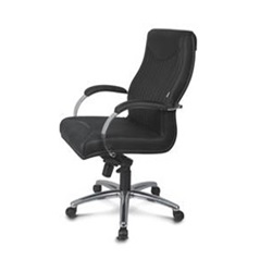 POLTRONA DIRETOR SOPHIE CROMADA 